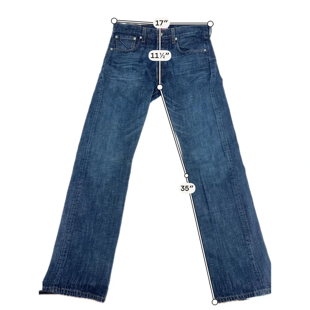 Levi's 501 XX Original Jeans Mens 34x35 (Tag 34x36) Straight Leg Button Fly